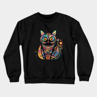 Art cat, beautiful bright illustration. Crewneck Sweatshirt